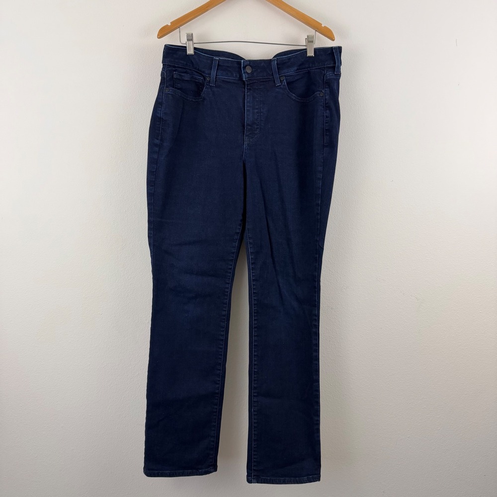 NYDJ Marilyn Straight Leg Size 16W Jeans Dark Wash Indigo Lift Tuck Technology